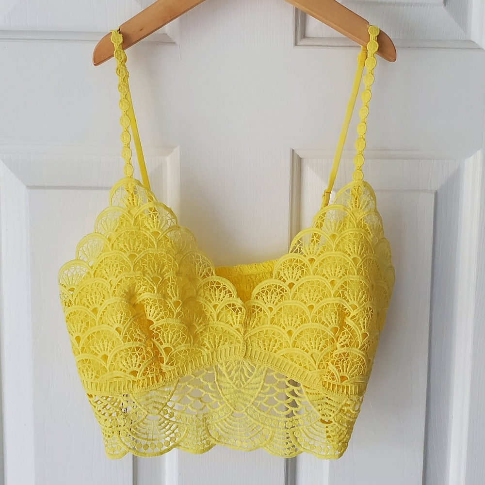 SOLD Free People Intimately Sunrise to Sunset Bra Longline Bralette